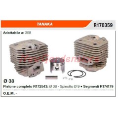 TANAKA débroussailleuse 358 R170359 segments de cylindre à piston
