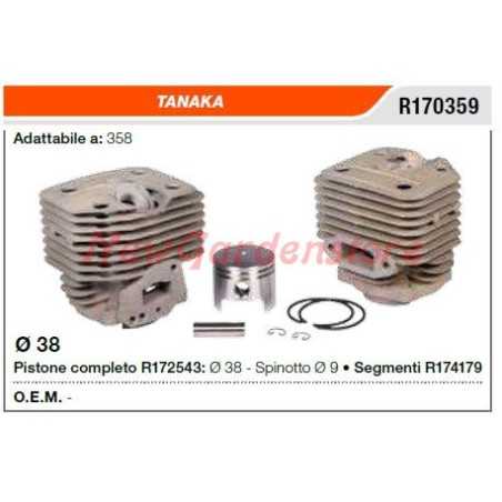 TANAKA débroussailleuse 358 R170359 segments de cylindre à piston | NewgardenParts.com