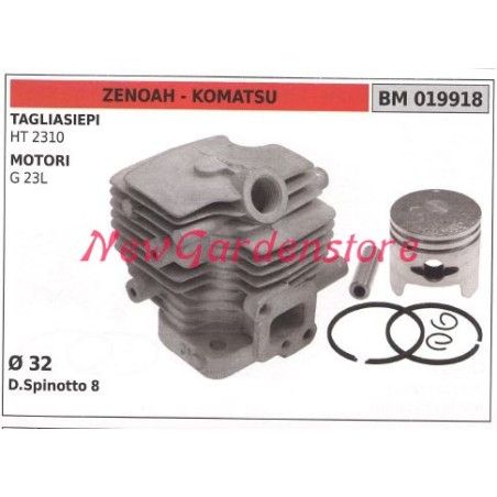 Cilindro pistone segmenti ZENOAH motore tagliasiepe HT 2310 019918 | NewgardenParts.com