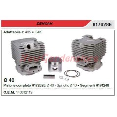 Cilindro pistone segmenti ZENOAH motosega 435 G4K R170286 | NewgardenParts.com