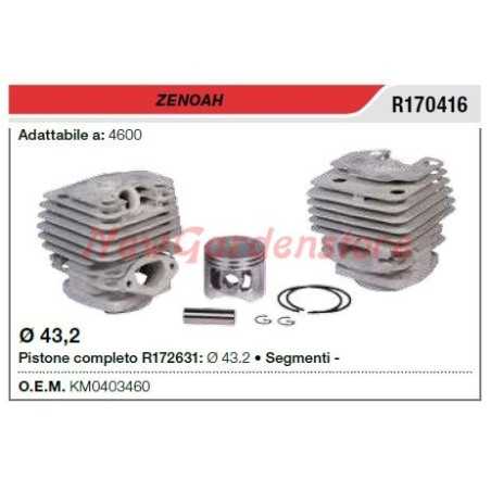 ZENOAH segment cylindre à piston ZENOAH tronçonneuse 4600 R170416 | NewgardenParts.com