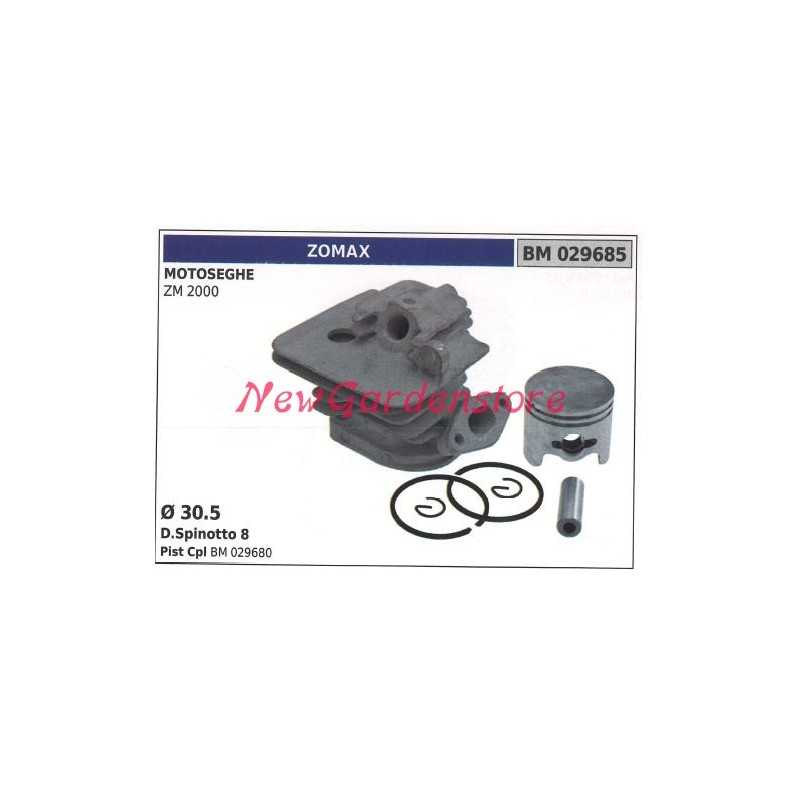 Piston cylinder ZOMAX piston rings ZM 2000 chainsaw engine 029685