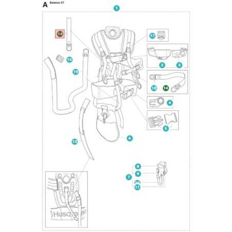 RIEMEN 503996107 ORIGINAL HUSQVARNA | NewgardenParts.com