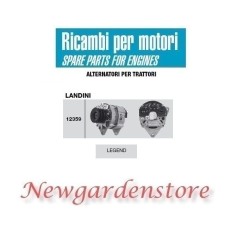 Alternatore 12359 LANDINI trattore motore LEGEND 14 volt 65 ampere 3551780M91 | NewgardenParts.com