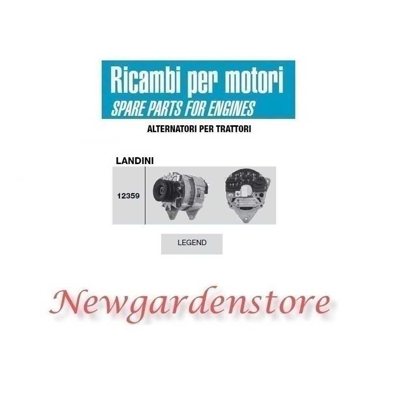 Alternator 12359 LANDINI tractor engine LEGEND 14 volts 65 amps 3551780M91