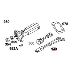 Cablaggio motore rasaerba tagliaerba originale BRIGGS & STRATTON 492334