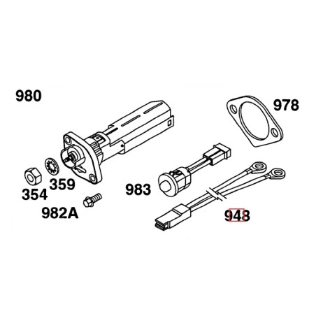 Cablaggio motore rasaerba tagliaerba originale BRIGGS & STRATTON 492334 | NewgardenParts.com