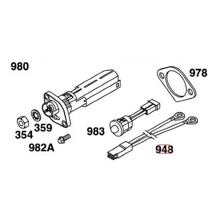 Original BRIGGS & STRATTON lawnmower mower motor harness 492334 | NewgardenParts.com