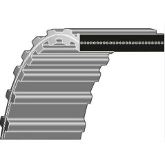 Cinghia dentata doppia trattorino rasaerba L-1440 H- 25 MM BFB NON ORIGINALE | NewgardenParts.com