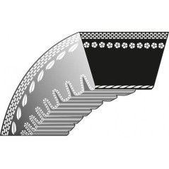 Toothed belt lawnmower mower STIGA 16x1113mm 9585-0148-01