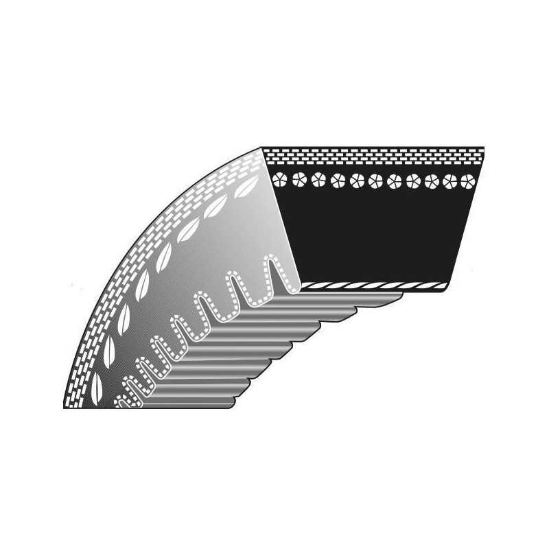 Correa dentada trapezoidal cortacésped original STIGA 10x845 La