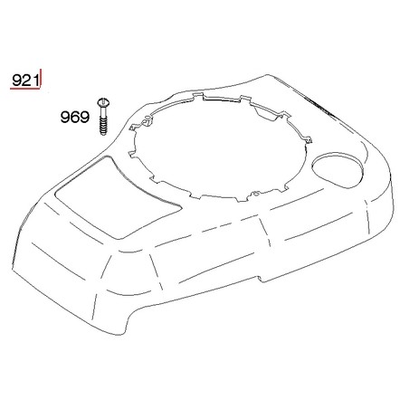 Capottina originale motore rasaerba tagliaerba BRIGGS & STRATTON 692699 | NewgardenParts.com