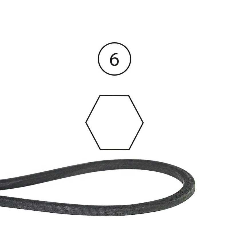 Cinghia esagonale piatto lame 42" trattorino rasearba MTD 754-04174