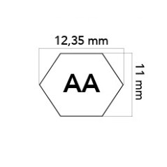 Cinghia esagonale trattorino rasaerba sezione AA68 fatta con KEVLAR 617497