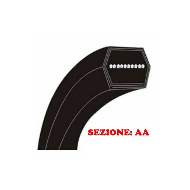 Hexagonal belt lawn tractor section AA80 made with KEVLAR 610080 Hexagonal belt lawn tractor section AA80 made with KEVLAR 610080