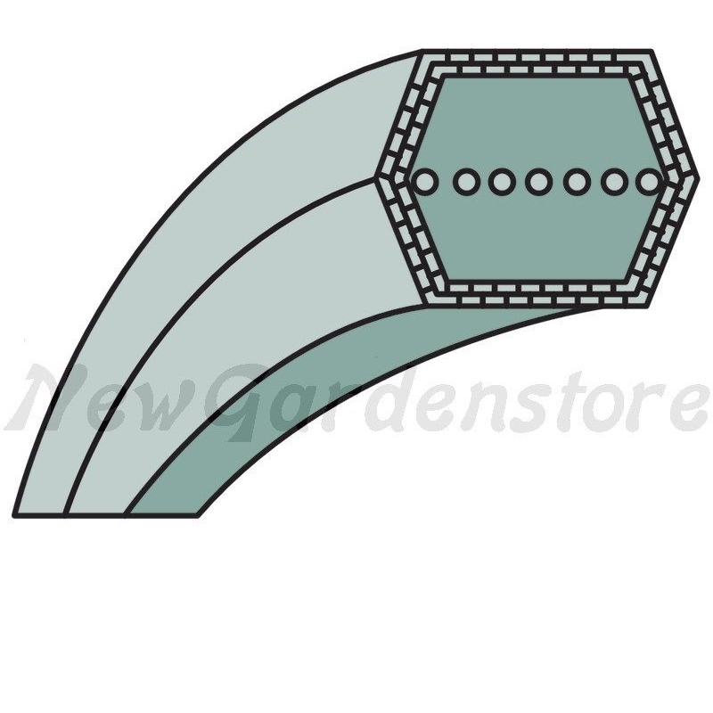 Cinghia esagonale trattorino tagliaerba rasaerba compatibile MURRAY AA73