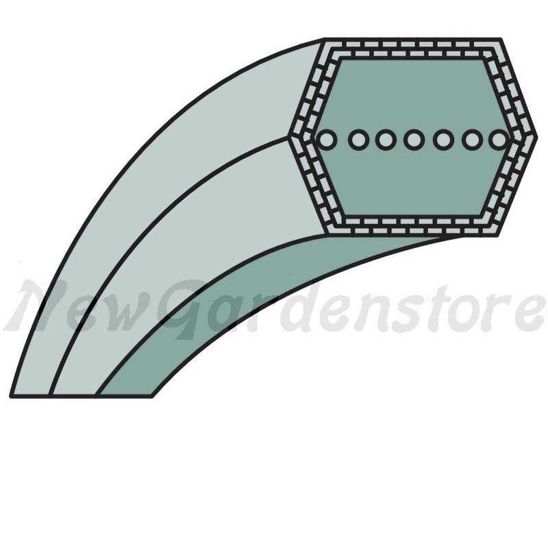 Correa hexagonal tractor cortacésped compatible MURRAY AA73