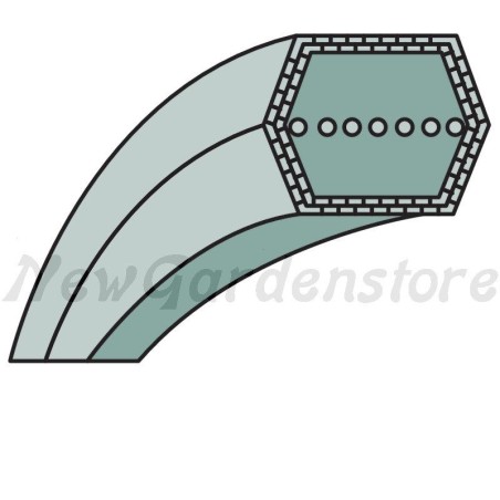 Cinghia esagonale trattorino tagliaerba rasaerba compatibile MURRAY AA73 | NewgardenParts.com