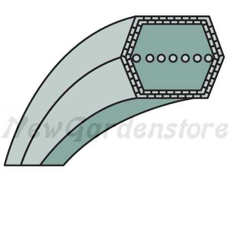 Hexagonal belt lawn tractor mower compatible MURRAY AA73 | NewgardenParts.com