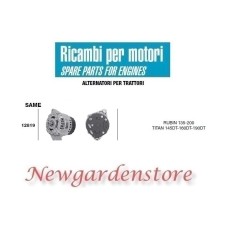 Alternatore 12819 SAME trattore motore RUBIN TITAN 145 DT 14 volt 85 ampere | NewgardenParts.com