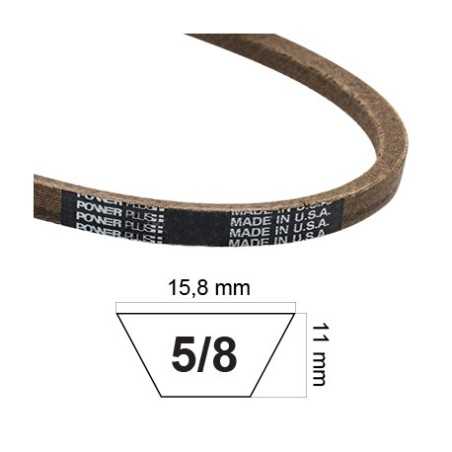 Courroie moteur plate 17x1200 LI compatible tracteur de pelouse MURRAY SIMPLICITY Regent | NewgardenParts.com