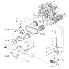 Correa trapezoidal XPA 1157 TURBOZ ORIGINAL GIANNI FERRARI 00.17.01.0056