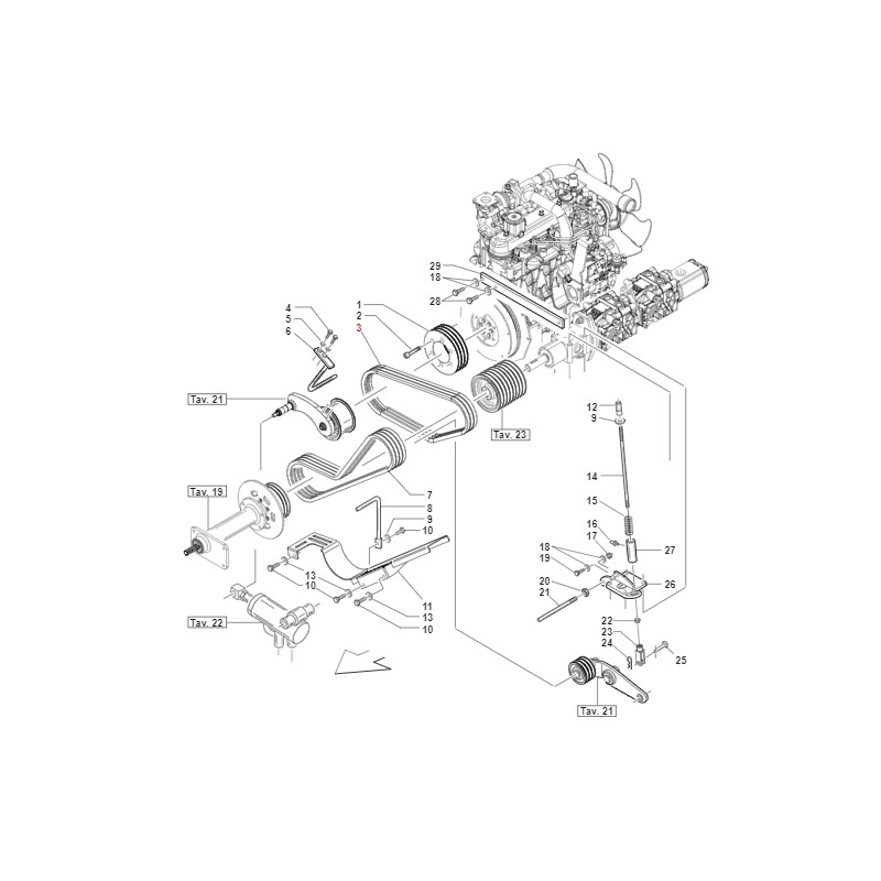 Cinghia trapezoidale XPA 1157 TURBOZ ORIGINALE GIANNI FERRARI 00.17.01.0056