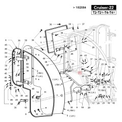 Amortisseur de porte complet Turbo 4C ORIGINAL GIANNI FERRARI 01.90.00.0039