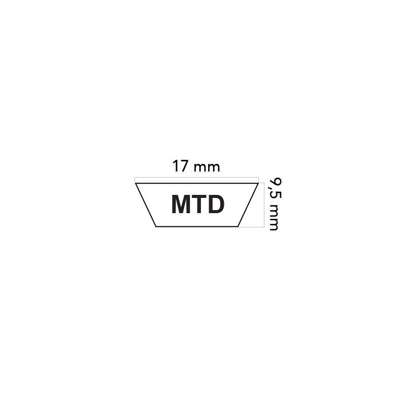 Correa MTD para tractores de césped H180 42 pulgadas 754-0371 613371