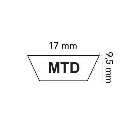 Cinghia trattorino rasaerba MTD serie 400-450 SPIDER-91 S 754-0280 613280 | NewgardenParts.com