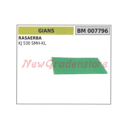 Prefiltro aria GIANS rasaerba KJ 530 SMH-KL 007796 | NewgardenParts.com