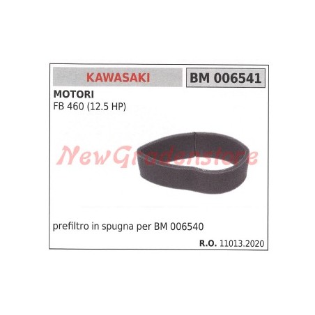 Prefiltro aria in spugna KAWASAKI motore FB 460 (12.5 HP) 006541 | NewgardenParts.com