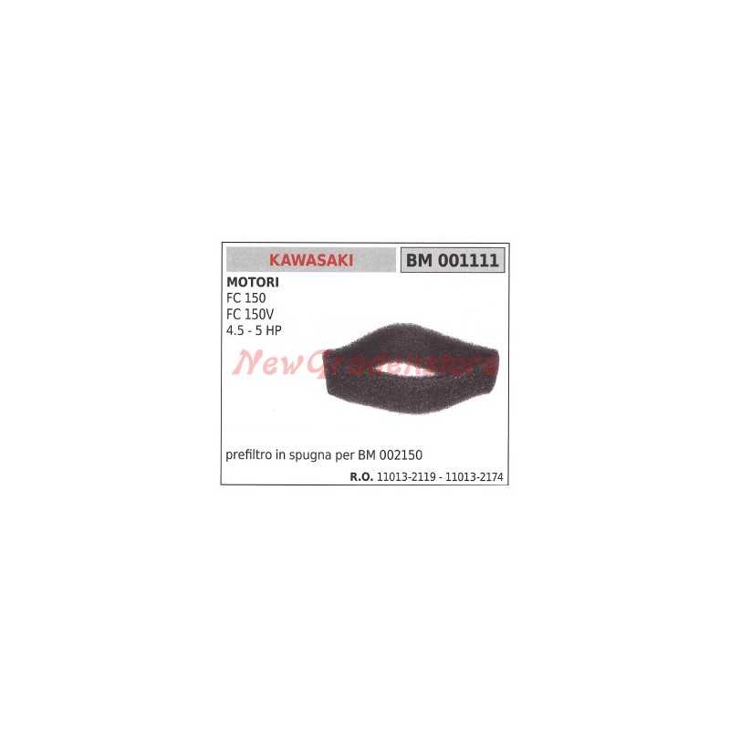 Sponge air prefilter KAWASAKI engine FC 150 150V 4.5 5 HP 001111