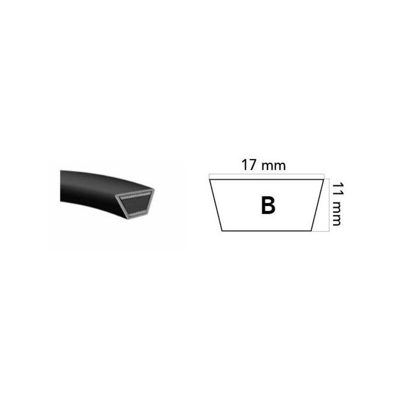 B104 tracteur de pelouse tondeuse courroie 2719 mm 650104