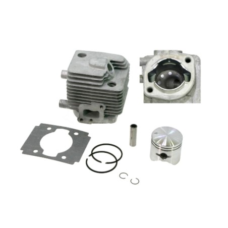 Kit cilindro pistone segmenti motore tagliasiepe SLP600A Ø 34mm KASEI 1E34FL-E-6 | NewgardenParts.com