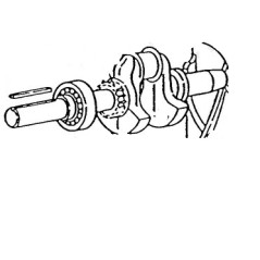 Eje de transmisión del motor del cortacésped original BRIGGS & STRATTON 492474