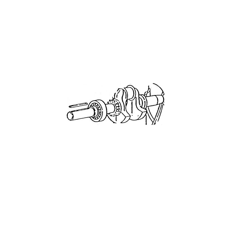 Arbre d'entraînement de moteur de tondeuse à gazon BRIGGS & STRATTON d'origine 492474