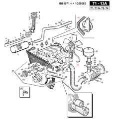 Cinghia ventilatore trattorino TURBO1 ORIGINALE GIANNI FERRARI 00.55.04.0120 | NewgardenParts.com