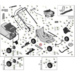 Belt Z 30 ORIGINAL ACTIVE lawnmower mower models 5400 sb 050883