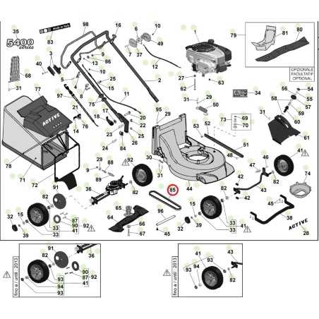 Riemen Z 30 ORIGINAL ACTIVE Rasenmäher Modelle 5400 sb 050883 | NewgardenParts.com