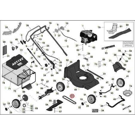 Riemen Z 27 ORIGINAL ACTIVE Rasenmähermodelle 5000 sb 050885 | NewgardenParts.com