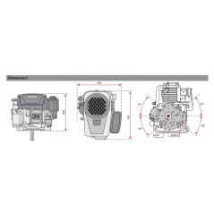 Kit moteur complet avec collecteur et huile SAE30 tracteur de pelouse LONCIN 16.5 hp ST7750 | NewgardenParts.com
