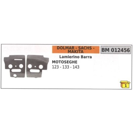 Kit lamierini barra lato catena DOLMAR per motosega 123 133 143 012456 | NewgardenParts.com