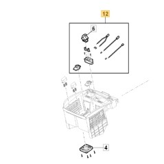 Circuito alimentazione ORIGINALE STIGA rasaerba tagliaerba a batteria 118811305/0 | NewgardenParts.com