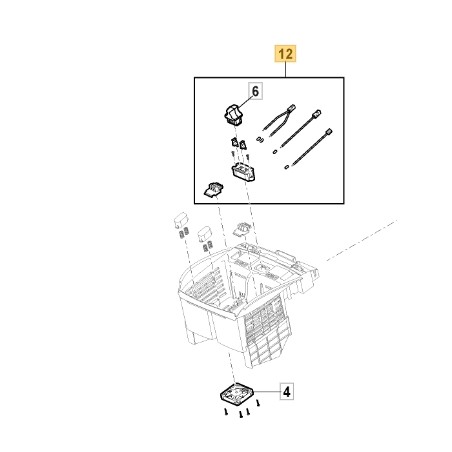 Circuito alimentazione ORIGINALE STIGA rasaerba tagliaerba a batteria 118811305/0 | NewgardenParts.com