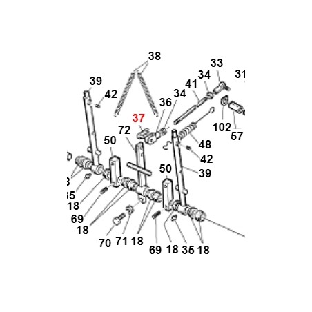 Clip per forcella modelli TURBO1 TURBO4 ORIGINALE GIANNI FERRARI 00.33.01.0021 | NewgardenParts.com