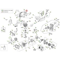 Cofano motore ORIGINALE ACTIVE decespugliatore 4.5 - 6.5 trivella t143 024197 | NewgardenParts.com