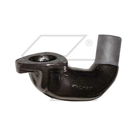 Enamelled cast-iron elbow manifold for silencer models A10525 | NewgardenParts.com