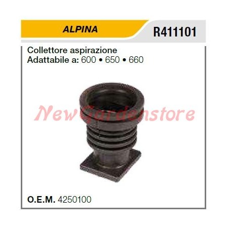 Collettore aspirazione ALPINA motosega 600 650 660 R411101 | NewgardenParts.com