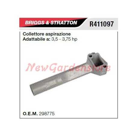 Colector de admisión cortacésped B&S 3.5 3.75CV R411097 | NewgardenParts.com